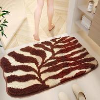Colorful Tufted Bath Mat - Plush Microfiber, Fast Drying  High Absorbency, Non-Slip TPR Backing, Thick Bathroom Rug for Home 400MMx600MM