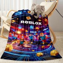 Roblox 180 Antklodė Minkšta Šilta Jauki Puikiai Tinka Ant Sofos Lovos Visais Metų Laikais Universalus Modernaus Stiliaus Unikali Dovana Šeimai ir Draugams Stovyklavimui 80cmx120cm