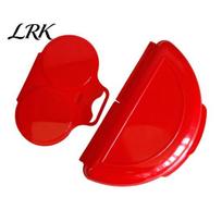 Fast Cooking Tools for Dorm 2Pcs/Set Egg Poacher Omelet Pan, Plastic Non-Stick Breakfast Quick Boiler Home Cooker, Microwave Maker Easy Compact raudona