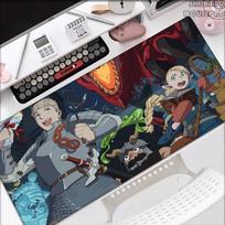Delicious In Dungeon Dungeon Meal Danjon Meshi Xxl Large Mouse Pad Computer Laptop Nonslip Office Keyboard Desk Mat Mousepad 800x300x2mm