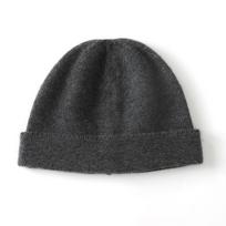 Soft Cashmere Hat Autumn and Winter New Style Unisex Casual Ear Protection Pile Hat Fashionable Knitted Hat one size black
