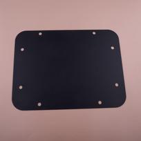 Tailgate Plug Vent-Plate Spare Tire Cover Carrier Filler Delete Black Iron fit for Jeep Wrangler JK JKU 2017-2010 2009 2008 2007 black