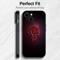 W-World Of W-Warcraft Phone Case For 17 16 15 14 13 12 11 Mini XS XR X 6S 6 Pro Max Plus Black Soft Cover iPhone15promax black