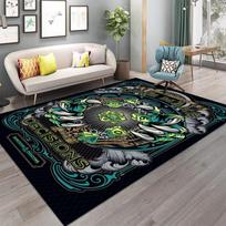 Dungeons Dragons spausdintas kilimas kilimas miegamajam ir svetainei namų dekoras kilimėliai neslystantis kilimėlis prie lovos ar biuro kėdės 40x60cm gray