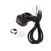 E-bike 48V E-Bicycle Thumb Throttle Handle Bar Grip Gas Twist Throttle Electric Scooter black