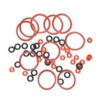 50pcs Silicone O-ring Sealing Gasket For Coffee Machines O-Ring Seals Maintenance Set Compatible Coffee Machines Accessories brown