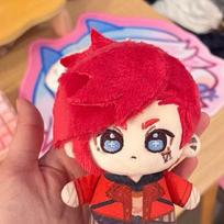 Arcane Plush Doll Pendant Vi, Caitlyn Cotton Doll Keychain, Boys And Girls Can Collect Cute Birthday Gifts red