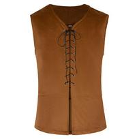 Naujas viduramžių civilių kostiumas Europos kolonijinis vargšo cosplay kostiumas XXXL brown