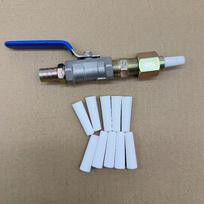 Valve Air Blasting Gun Set with 10 5mm Nozzles for 5 Gallon Tanks Rust Removal Cleaning Surface Treatment Tool