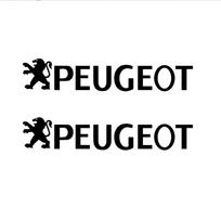 2pcs PVC Car Body Emblem Stickers Window Valve Badge Decoration Decal For Peugeot 206 207 208 107 2008 3008 308 508 408 306 307 2pcs for Peugeot