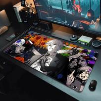 Anime Chainsaw Man Mousepad HD Printing Computer Gamers Locking Edge Nonslip Mouse Pad XXLxcm Keyboard PC Desk Pad 30x80x0.2cm gray