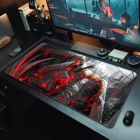 Anime Chainsaw Man Mousepad HD Printing Computer Gamers Locking Edge Nonslip Mouse Pad XXLxcm Keyboard PC Desk Pad 30x80x0.2cm