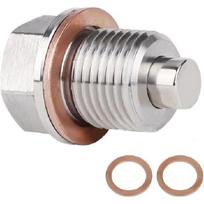Oil Drain Plug (M16 x 1.5 MM) Stainless Steel Magnetic Oil Drain Plug with Ne white