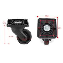 Black Luggage Universal Wheel Caster Plastic Trolley Suitcase Universal Wheel Repair Wear-resistant Trolley Bag Universal Wheel