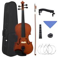 M MBAT AV-02 4/4 Natural Color Solid Wood Violin With Accessories High-quality Stringed Instrument For Music Lovers Beginners black