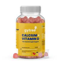 Gytree Calcium + Vitamin D Gummies for Women | Stronger Bones, Joints & Immunity | Formulated in New Zealand | 100% Vegan | Strawberry Flavour (