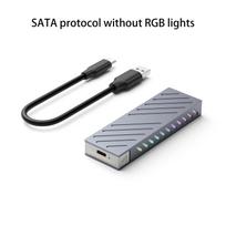 M.2 Nvme Ssd Enclosure Adapter Aluminum Case Usb C 3.1 Gen2 10Gbps To Nvme Pcie External Box For 2230/42/60/80 M2 M-Key Nvme Ssd A1 gray