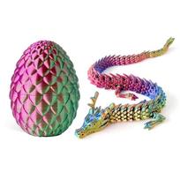 3D Spausdintas 30 cm Drakono Kiaušinis Su Sąnarių Modelio Drakonu Namų Dekoro Elementai Kambario Dekoro Skulptūros Figūrėlės Stalviršio Ornamentas pink