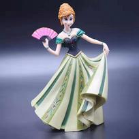 Šaldytos Elzos Annos Snieguolės Rapunzelės Princesės Lėlės Figūrėlės Pasakų Namų Dekoro Ornamentas 6 vnt. pakuotė Anna