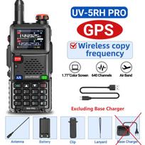 Baofeng UV-5RH PRO GPS Walkie Talkie Multi Band Wireless Copy Frequency Type-C Charger Upgrade UV-5R UV 17 Pro Gps Ham Radio EURO