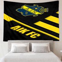 Aik Crest Sieninis gobelenas miegamajam, svetainei, žaidimų kambariui, dekoratyvinis meno kambario sieninis gobelenas, šventinės ir gimtadienio dovanos 100cmx150cm yellow