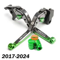 2026 Kawasaki Z900 2017-2026 Z 900 Motociklo Priedai Stabdžių Sankabos Svirtelės Reguliuojamos Sulankstomos Prailginamos 17-24 Green A black