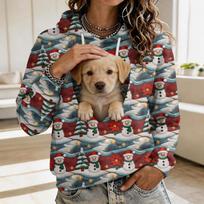 Women's Pet Pocket Sweatshirt, Casual Pullover Top for Pet Owners and Everyday Wear XXL gray