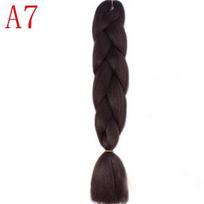 „Ombre“ sintetiniai pynimo plaukai Galimi nerti plaukų priauginimai „Jumbo Braids“ šukuosenos black
