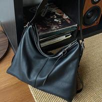First-layer cowhide women's bag, high-end messenger commuter bag, Korean version of simple large-capacity exquisite women's shoulder bag juoda