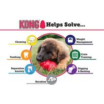 New Classic Kong Dog Toys Erratic Bounce Stuffable Chew Toy Treat-Filling Capabilities Multiple Sizes Fetch Toy XS black