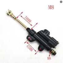 Motorcycle Rear Hydraulic Brake Master Cylinder Pump For 50cc 70cc 110cc 125cc 150cc 250cc Thumpstar ATV Pit Pro Dirt Bike black
