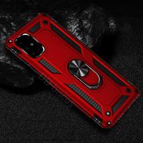 Šarvuotas smūgiams atsparus dėklas, skirtas Samsung Galaxy A21S A31 A11 A10 A21 A51 A41 A71 A50 A30S M21 M31 S20 Plus Note 10 Lite, su žiedu, automobiliui A21 raudona