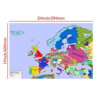 1444 m. Istorinis Europos Politinis Žemėlapis Drobės Spaudinys, Viduramžių Istorijos Sienos Menas Mokymosi Žaidimų Kambariui Biuro Dekoras, Senovinis Edukacinis Plakatas Be Rėmo blue