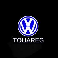 For VW Volkswagen Passat CC Lamando Touran Touareg Tiguan Eos Golf Car Door Logo Courtesy Lamp Laser Projector HD Welcome Light kyzm50 blue