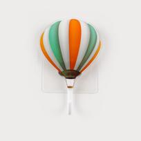 Creative hot air balloon hook PVC silicone stainless steel seamless adhesive hook living room bathroom door rear cabinet door upgrade 01
