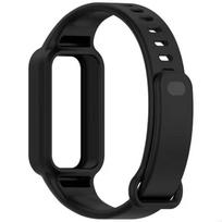 Silikoninis dirželis Xiaomi Smart Band 9 Aktyviam apyrankės laikrodžiui, For Redmi Band 3, Integruotas dėklas su dirželio priedais Correa For Redmi Band 3 juoda