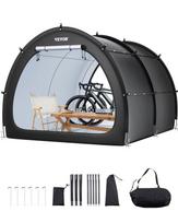 VEVOR Bike Storage Tent, 5+ Bikes, Outdoor Spacious Bike Storage Tent with Ventilated Window 170.6 x 213.3 x 243.8 cm