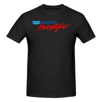 Haro Freestyler Swea Slightly Wide Tshirt Street Lazy Seamless Splicing Tee 4XL black