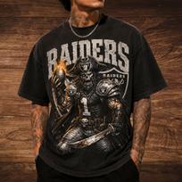RAIDERS UNISEX Streetwear T Shirt 120 black