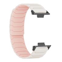 Magnetinis silikoninis dirželis Redmi Watch 6 5 Watch 4 Sportinis dirželis Mi Band 9Pro 8Pro Apyrankės Priedai Kvėpuojanti Mi band 9 Pro 8 Pro beige