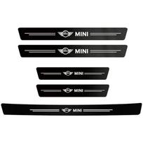 1/4/5 vnt. Automobilio durų slenksčio apsauginės plokštelės dekoras Anglies pluošto lipdukai BMW Mini Cooper One JCW F54 F55 F56 F57 F60 R50 R52 R53 R55
