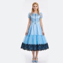 Helovino Alisos Princesės Suknelės Kostiumas Cosplay Anime Pasiruošimo Apranga M mėlyna