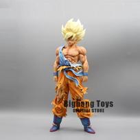 28cm Dragon Ball Z figūrėlė Goku Anime figūrėlės Pirmasis Super Saiyan Gk Kraujo danga Gokou PVC modelis Žaislai Lėlė Kolekcionuojamos Dovanos With Box
