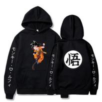 Dragonballs Goku Peripheral Fleece Hoodie Printed Sweater Anime Hoodie 3XL juoda