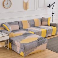 Elastinis sofos užvalkalas svetainei 1/2/3/4 vietų L formos kampinis sofos užvalkalas Chaise Longue tamprus sofos sofos fotelis užvalkalas 1 Seater 90-140cm gray