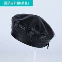 Autumn and winter new beret women's retro octagonal hat fashion painter hat newsboy hat bud hat dome Adjustable black