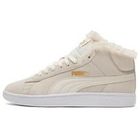 Puma Smash V2 Comfortable Versatile Mid-Top Sneakers Women Sneakers Off-White 385005-02 35.5 white