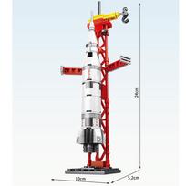 MOC Aerospaces Manned Astronaut Craft Launch Center Space Aviation City Building Blocks Model Bricks Kits Sets Ideas red