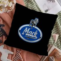 Truck Car MACKs logo Pillow Cover Design cushion Cover decor Holiday Decorati 12x12Inch blue