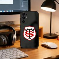 Stade Toulousain telefono dėklas Samsung S25, S24, S21, S22, S23, S30, Ultra, S20, Plus, Fe, minkšto silikono juodas dangtelis Samsung S26